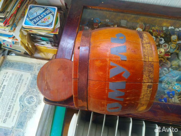 Боченок деревянный из под омуля