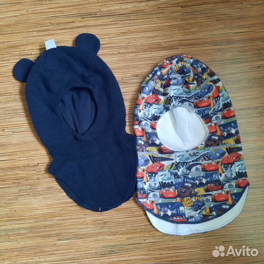 Шапка-шлем для мальчика р. 44-46 и на 6 лет осень