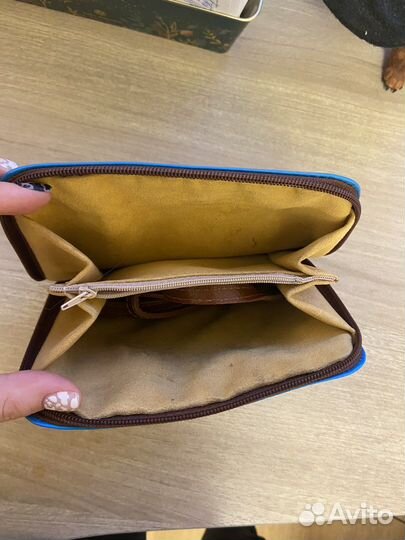 Сумка женская через плечо голубая