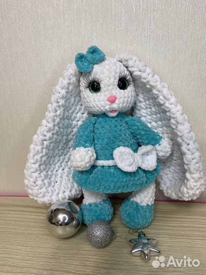 Зефирный плюшевый зайка