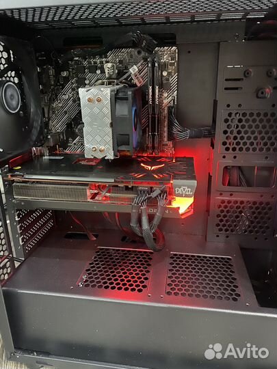 Игровой пк Rx 6600xt / Ryzen 5 5500 / 16gb