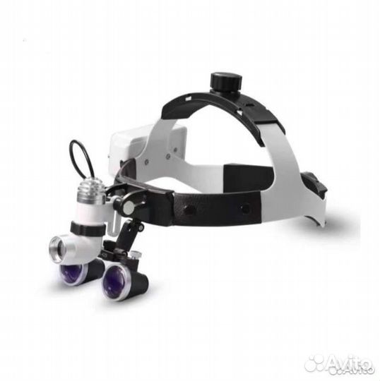 Налобный осветитель с бинокулярами