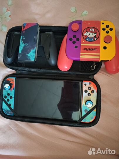 Nintendo switch oled прошитый чип 512гб