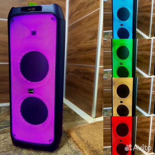 Мощная колонка с караоке Mivo с подсветкой