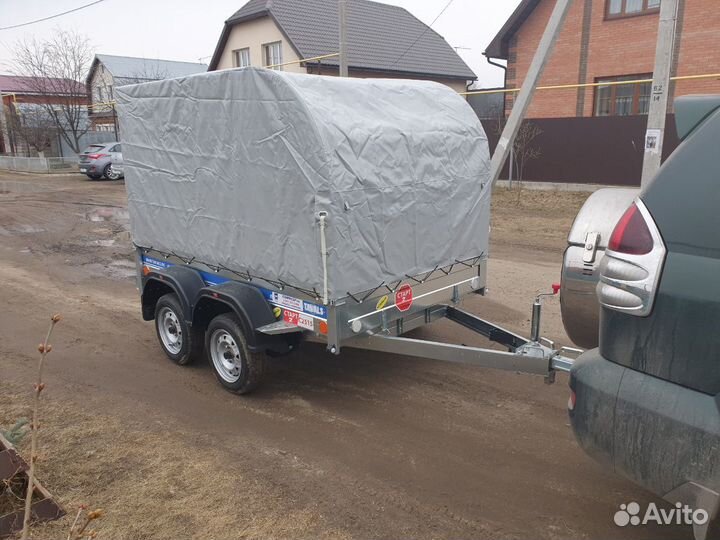 Прицеп оцинк. 2х осный Tavials Премиум 2.5х1.5 тен