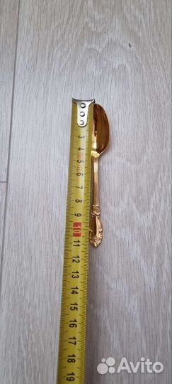 Ложка кофейная мельхиор Чайная роза