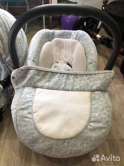 Коляска Bebe Mobile Toscana 3 в 1 цвет бирюза
