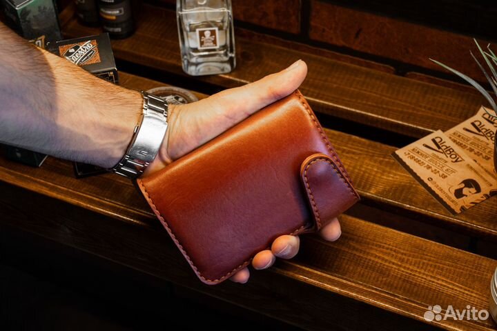 Обложка для автодокументов натуральная кожа