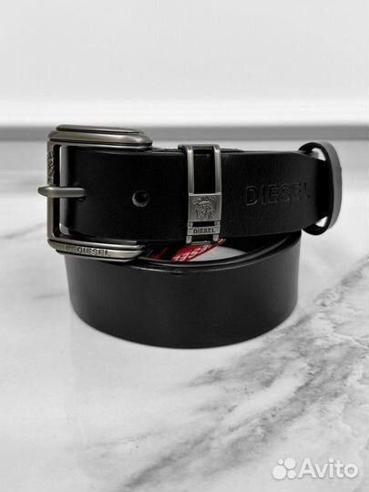 Мужской кожаный ремень diesel для джинсы