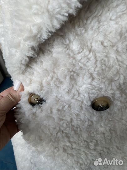 Шуба тедди из натурального меха