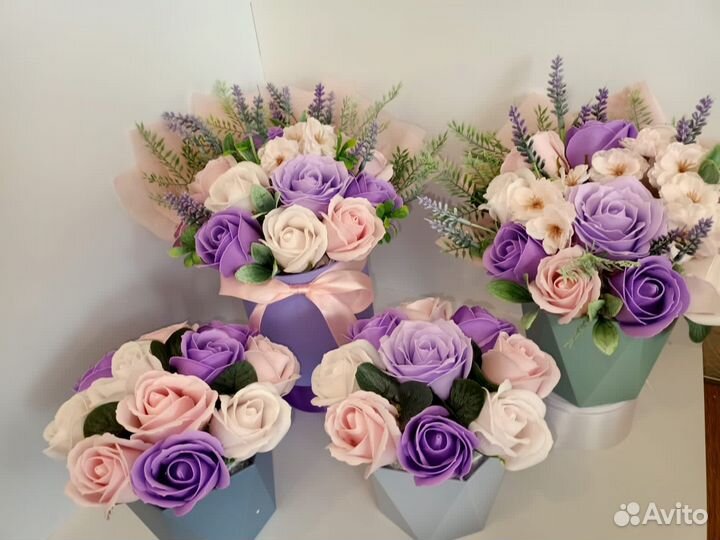Букет цветов из мыла