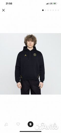 Мужская худи Jordan Paris Saint-Germain Fleece Po