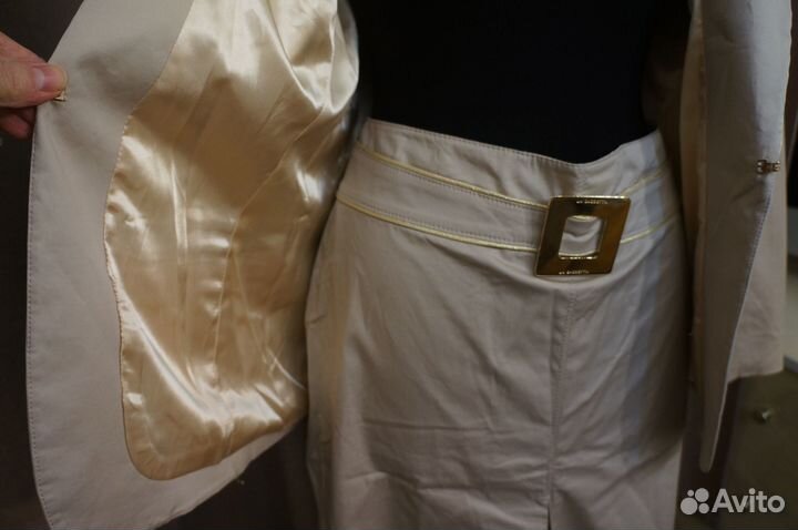 Костюм летний 48 с юбкой Турция