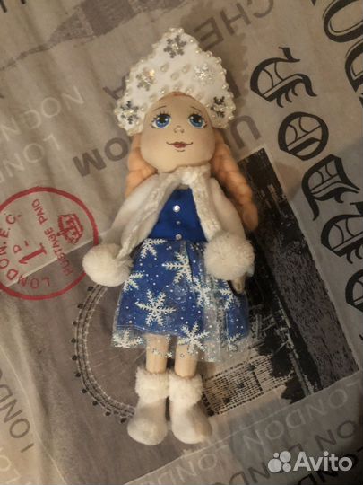 Кукла ручной работы Снегурочка