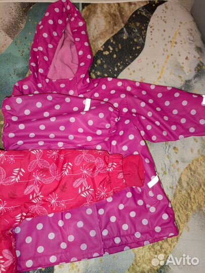 Дождевик 2шт и полукомбинезон 86-92