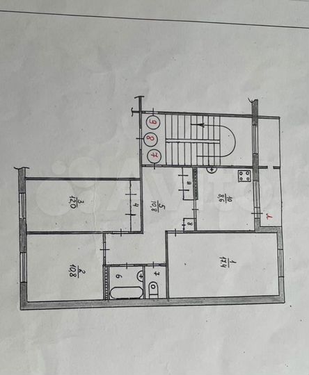 3-к. квартира, 67,8 м², 3/3 эт.