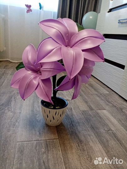 Светильник лилия, ночник, торшер, ростовые цветы