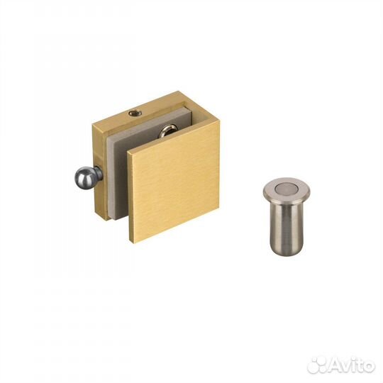 Шпингалет с ответной частью в пол для стеклянных д