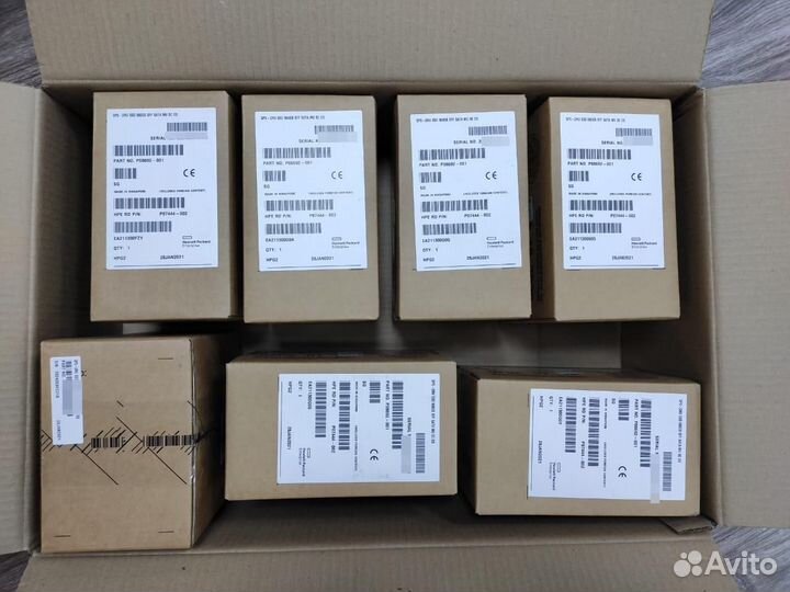 Диски HPE SSD в наличии для MSA и серверов G9/10