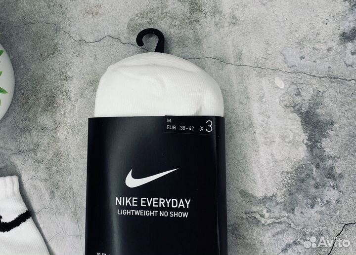 Носки NIke No Show белые оригинал