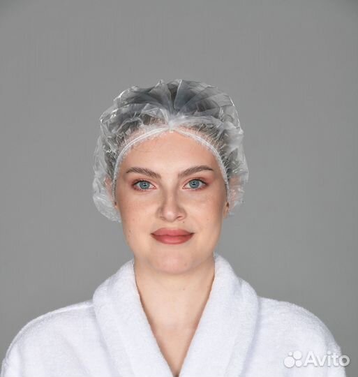 604-237 Шапочка для душа one size 10шт п/э прозрач