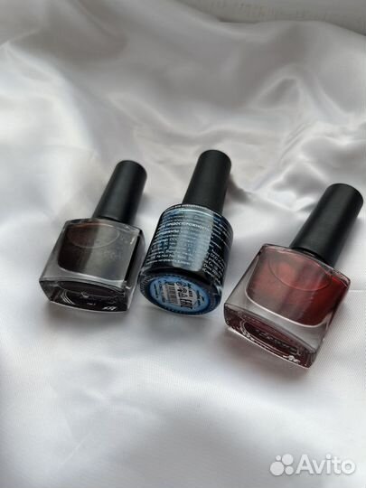 Акварельные капли для ногтей 3 шт