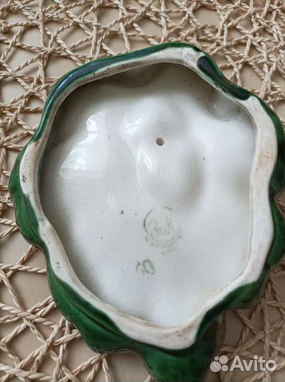 Пепельница «Улитка на листе кувшинки» зик Конаково