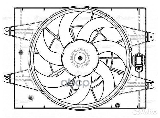 Э/вентилятор охл. для а/м Chery Tiggo 4