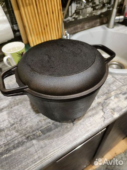 Казан чугунный котелок 4 л