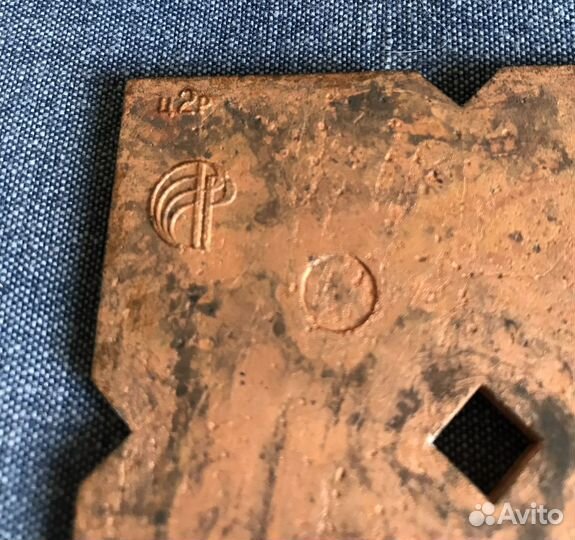 Ручка мебельная с декоративным основанием СССР