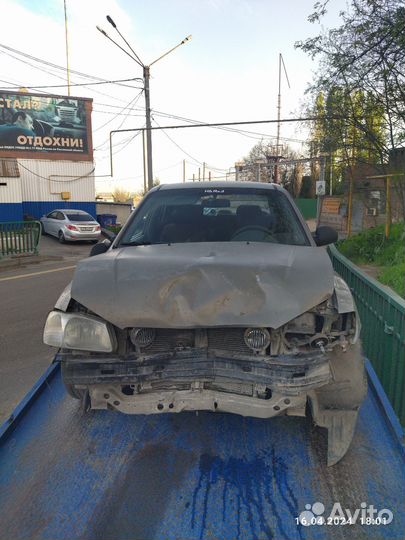 Hyundai Accent 1.5 AT, 2008, битый, 327 388 км