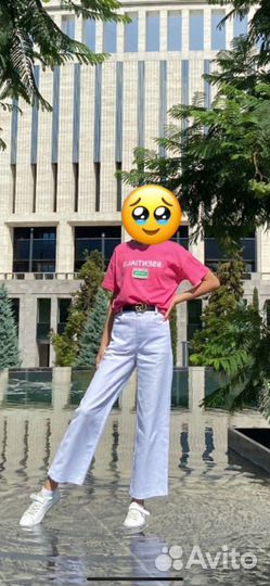 Джинсы белые