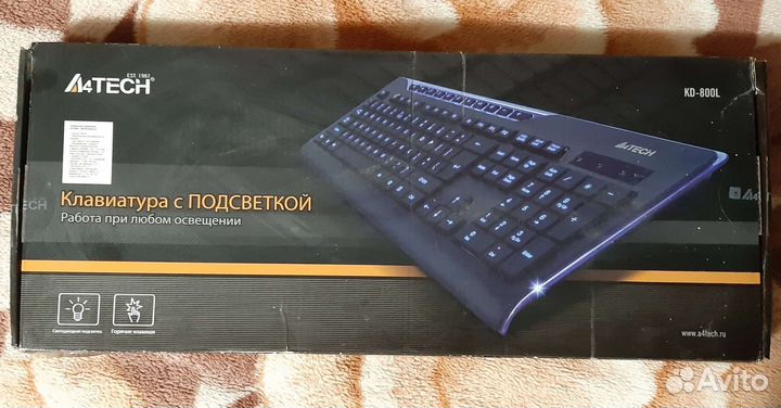 Клавиатура мультимедийная A4tech KD-800L