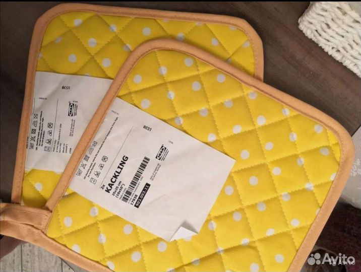 Набор Икеа чехол+прихватки новые