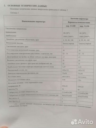 Микроскоп биологический
