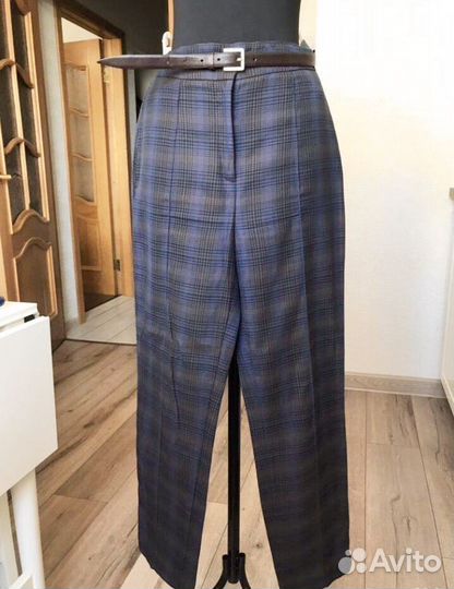 12 storeez брюки р 42 женские в клетку