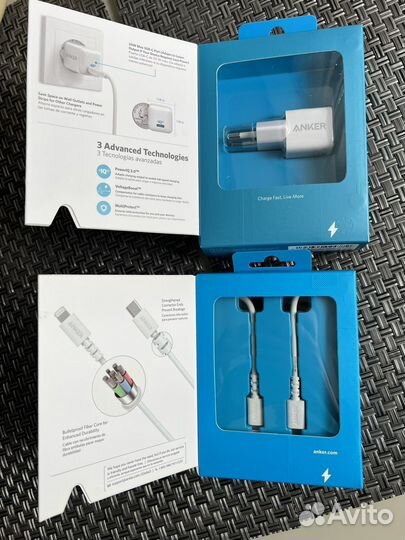 Зарядное устройство для iPhone 20W+кабель Anker