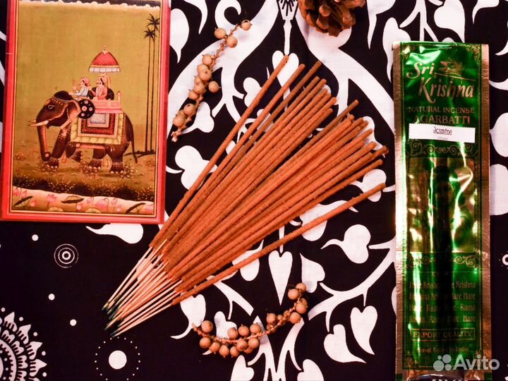 Jasmine 10шт. Благовония индийские пыльцовые