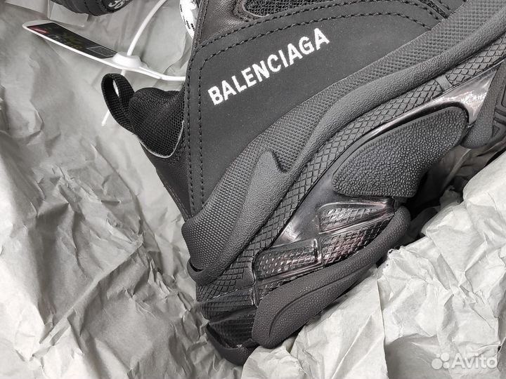 Balenciaga Triple S clear sole black