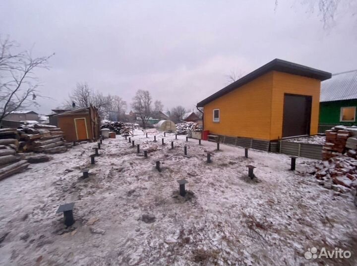 Винтовые сваи с монтажом