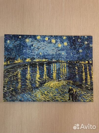 Картина Звездная ночь над Роной