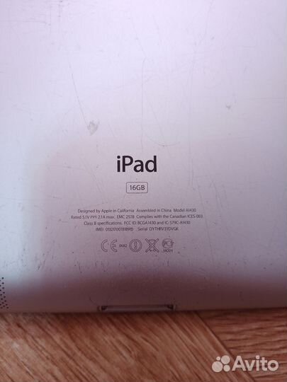 Планшет iPad 3 A1430 с кабелем