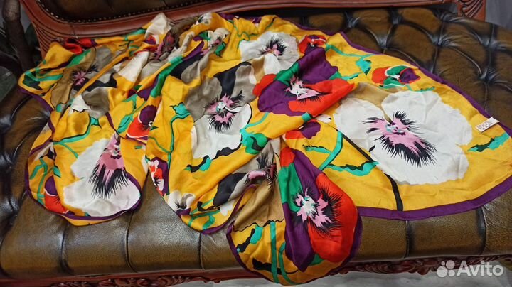 Kenzo палантин 175x65 шелк италия оигинал