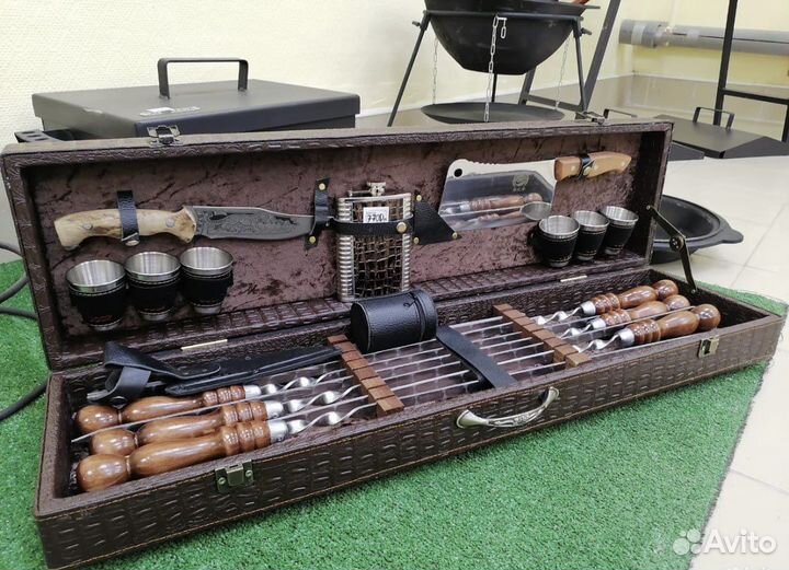 Шампура в чемодане / Шампура подарочные