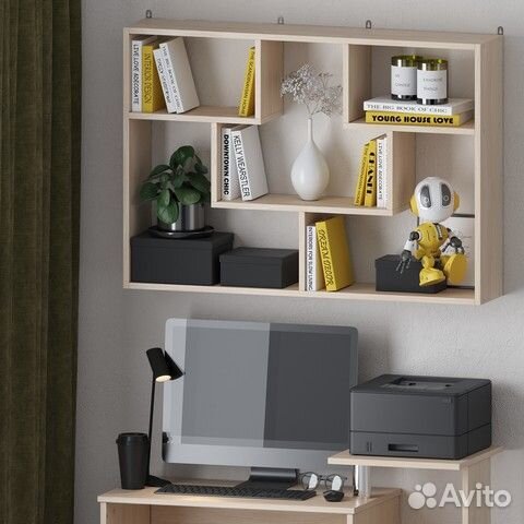 Настенная полка пд-2 Молочный дуб