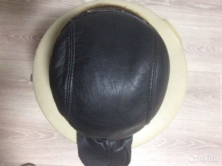 Шапка кепка кожаная женская