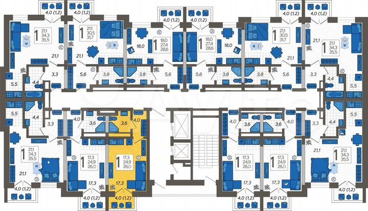 Квартира-студия, 26 м², 10/12 эт.