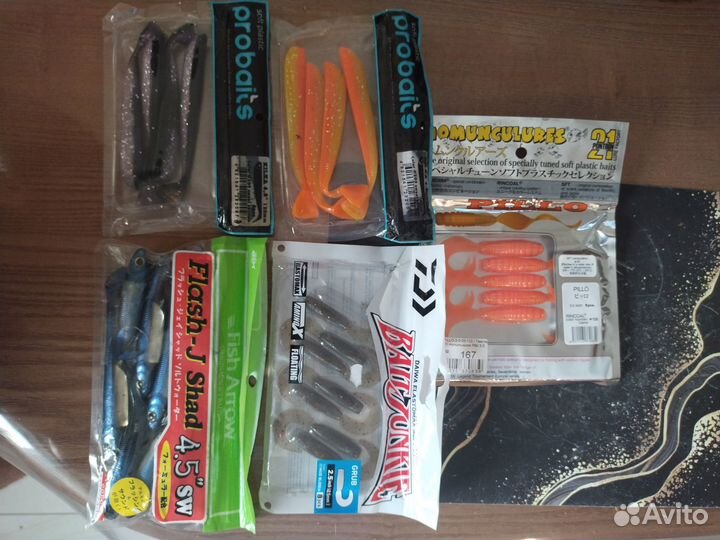 Силиконовые приманки keitech, Fish Arrow, Daiwa