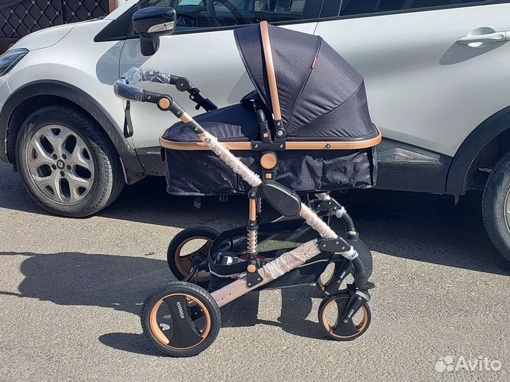 Коляска 2в1 трансформер Новая (Black)