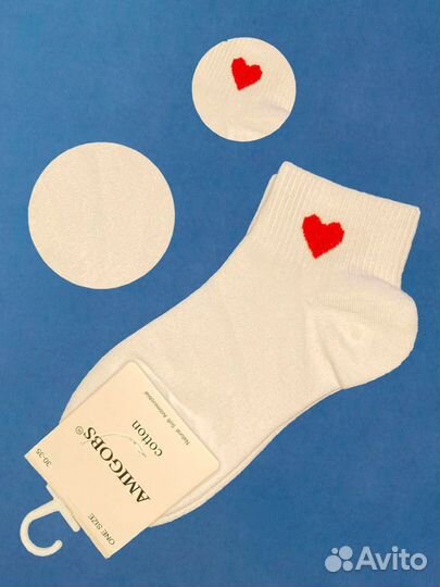 Носки женские сердечки